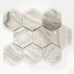 Tumbled Stone 4" Hexagons - Fantasy Cove